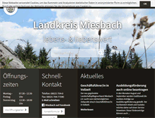 Tablet Screenshot of landkreis-miesbach.de